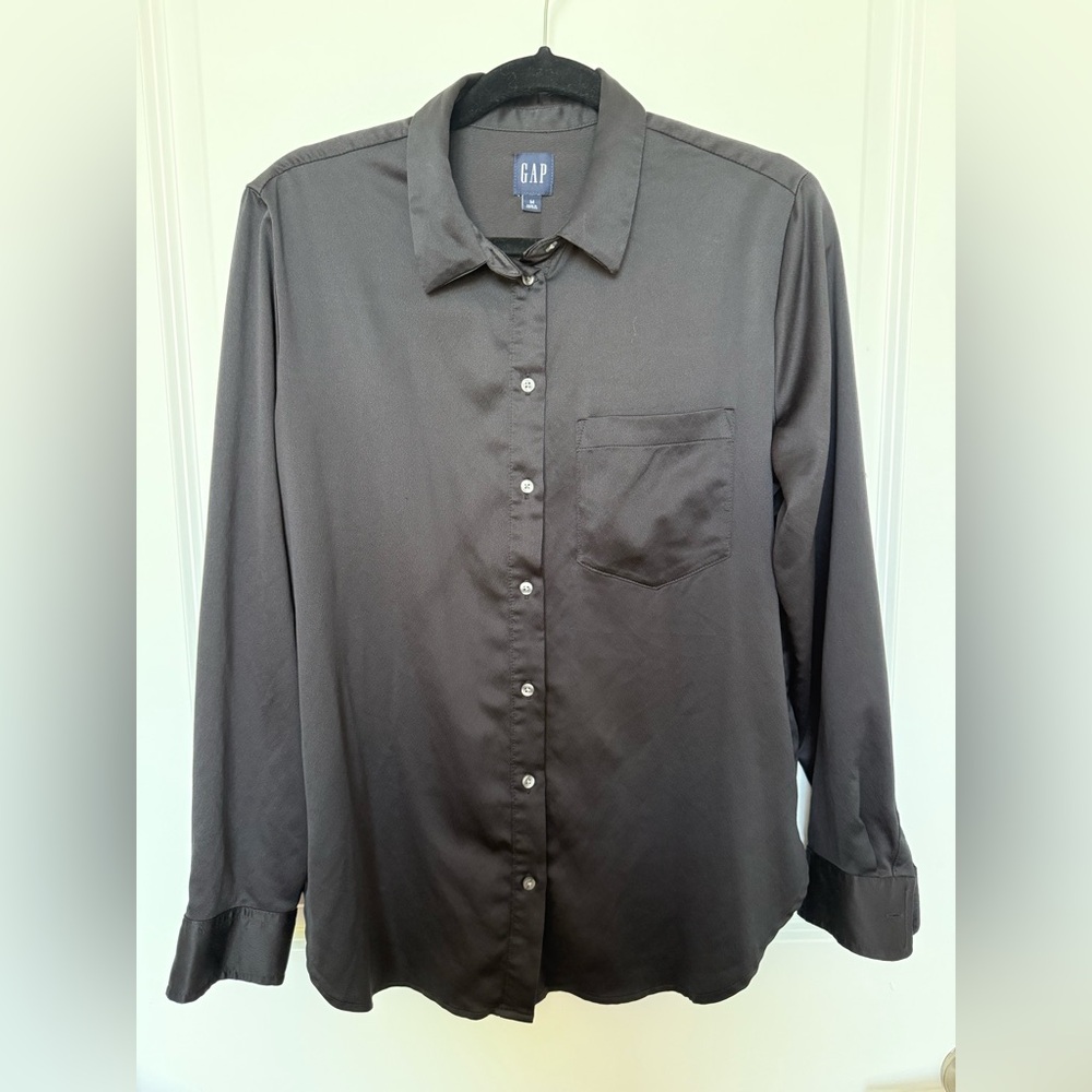 GAP Satin Boyfriend Shirt
